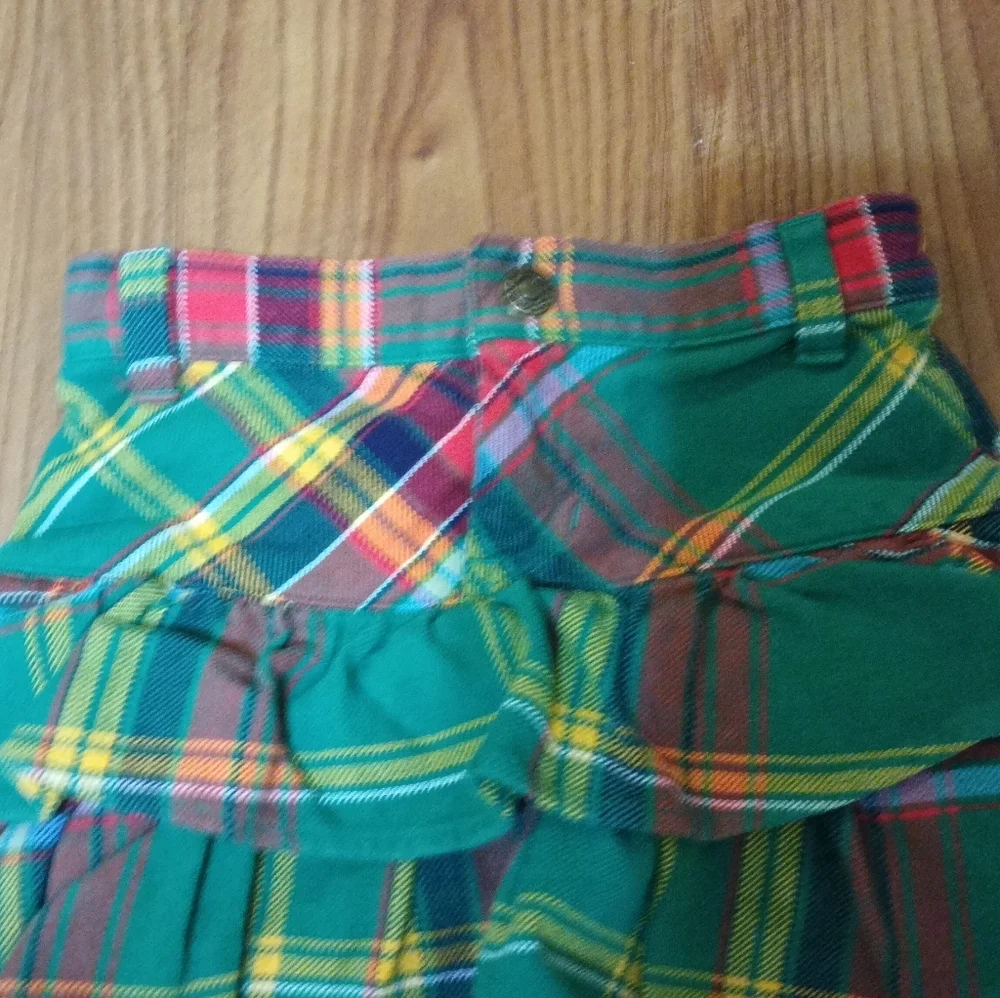 Ralph Lauren Green and Red Plaid Girls Skirt 4T - Picture 4 of 4